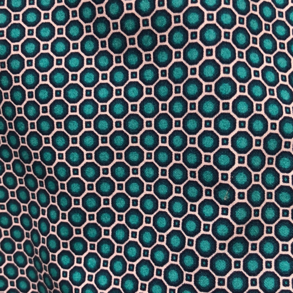 Express Geo Pattern Fitted Button Down Dress Shirt - image 2